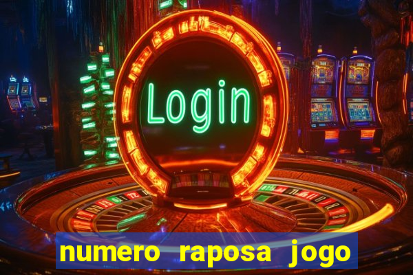 numero raposa jogo do bicho